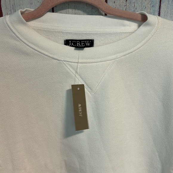NWT J. Crew Heritage fleece oversized crewneck sweatshirt - Picture 4 of 8